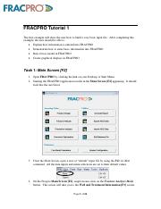 Fracpro user manual